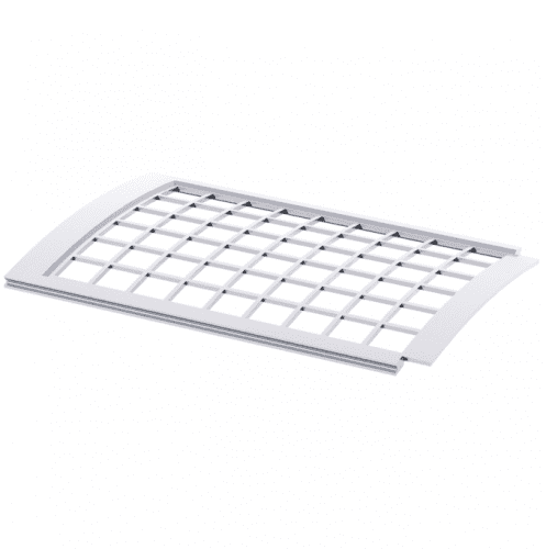 Купить Решетка желоба Технониколь ПВХ D125/82 мм белая по низкой цене