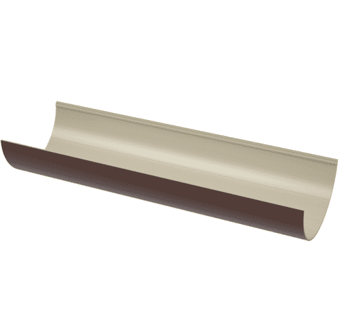 Купить Желоб Технониколь ПВХ D125/82х3000 мм водосточный коричневый по низкой цене