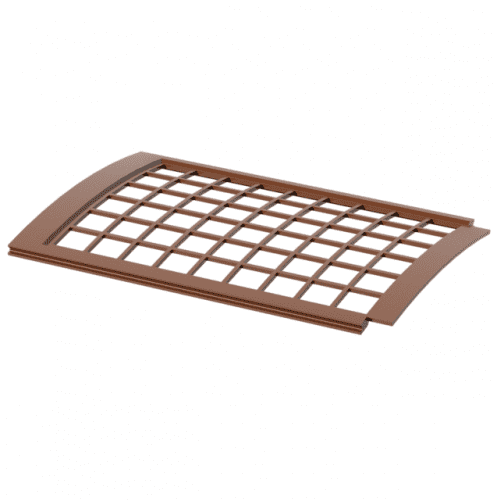 Купить Решетка желоба Технониколь ПВХ D125/82 мм коричневая по низкой цене