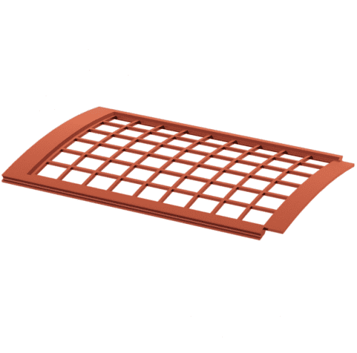 Купить Решетка желоба Технониколь ПВХ D125/82 мм красная по низкой цене