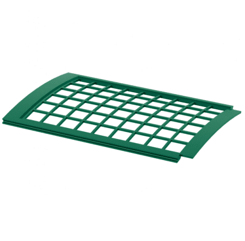 Купить Решетка желоба Технониколь ПВХ D125/82 мм зеленая по низкой цене