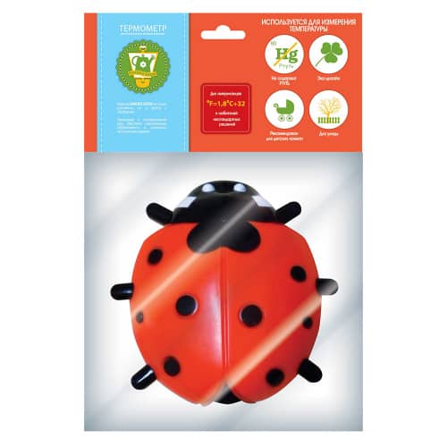 Купить Термометр оконный Божья коровка 16х15,5 см GARDEN SHOW по низкой цене