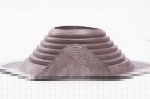 Купить Проходка Borge №10 кровельная прямая D380/760 мм с фланцем 850х850 мм коричневая по низкой цене