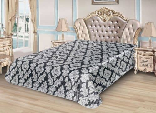 Купить Покрывало Этель Бархат евро макси, иск. шёлк 3626887 220х240 см по низкой цене