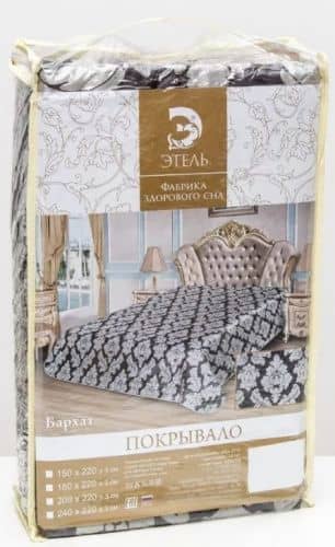 Купить Покрывало Этель Бархат евро макси, иск. шёлк 3626887 220х240 см по низкой цене