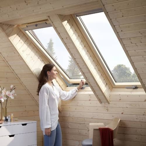 Купить Окно Velux Optima Стандарт GZR 3050B (SR06) мансардное, ручка снизу 1140х1180 мм по низкой цене