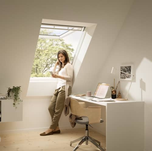 Купить Окно Velux Premium GPU 0070 Панорама (CK04) мансардное, белое, полиуретан 550x980 мм по низкой цене