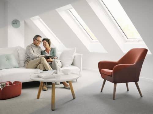 Купить Окно Velux Premium GPU 0070 Панорама (CK04) мансардное, белое, полиуретан 550x980 мм по низкой цене