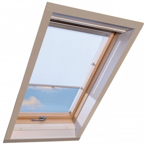 Купить Рулонная штора Fakro ARS белая 001 на крючках 114х140 см по низкой цене