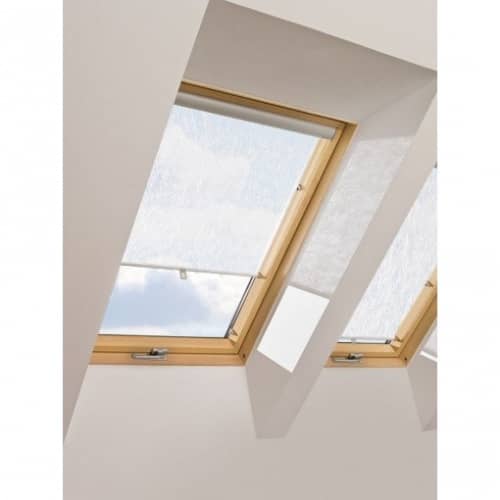 Купить Рулонная штора Fakro ARS белая 001 на крючках 114х140 см по низкой цене