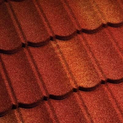 Купить Черепица Metrotile Metrobond композитная красно-желтая по низкой цене