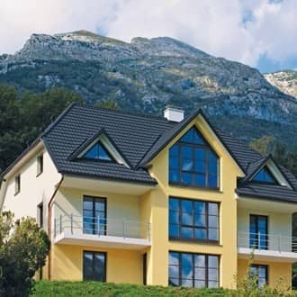 Купить Черепица Metrotile Metrobond композитная темно-синяя по низкой цене