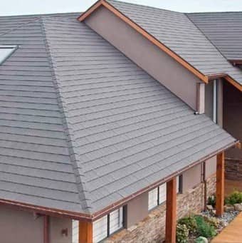 Купить Черепица Metrotile Metroviksen композитная серая по низкой цене