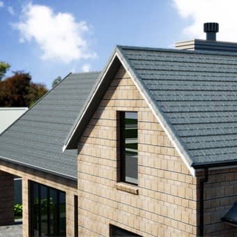 Купить Черепица Metrotile Metroviksen композитная Сланцевая по низкой цене