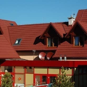 Купить Черепица Metrotile Romana композитная Бордо по низкой цене