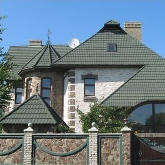Купить Черепица Metrotile Gallo композитная зеленая по низкой цене