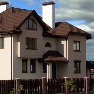 Купить Черепица Metrotile Gallo композитная коричневая по низкой цене