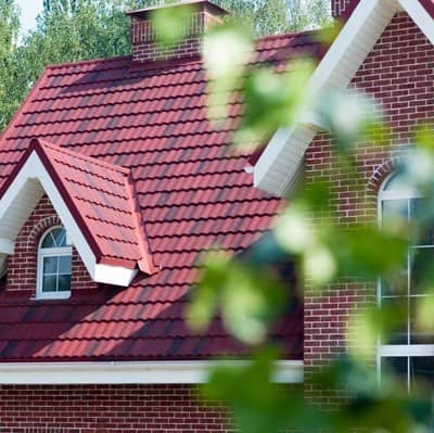 Купить Черепица Metrotile Gallo композитная красно-черная по низкой цене