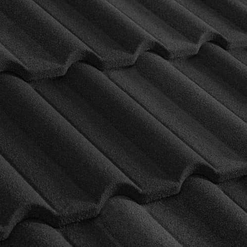 Купить Черепица Metrotile Gallo композитная черная по низкой цене