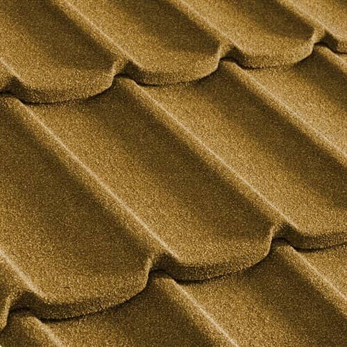 Купить Черепица Metrotile Mistral композитная желтая по низкой цене