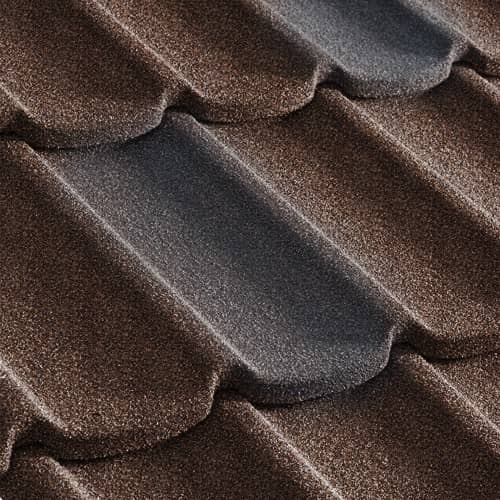 Купить Черепица Metrotile Mistral композитная Кофейно-серая по низкой цене