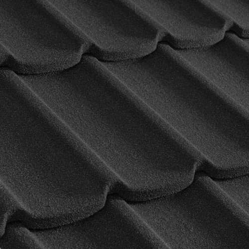 Купить Черепица Metrotile Mistral композитная черная по низкой цене