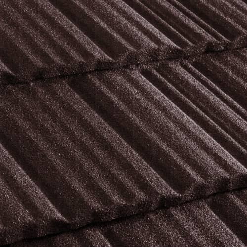 Купить Черепица Metrotile Metroshake II композитная коричневая по низкой цене