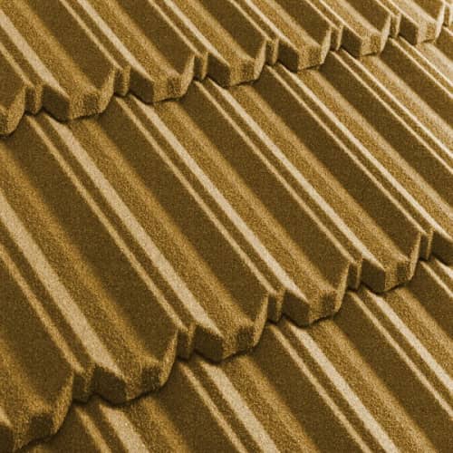 Купить Черепица Metrotile Metroclassic композитная желтая по низкой цене