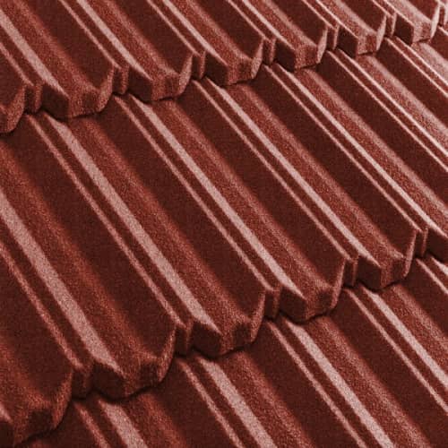 Купить Черепица Metrotile Metroclassic композитная красная по низкой цене