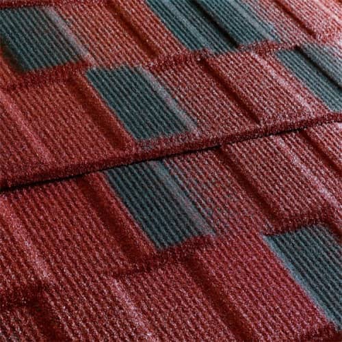 Купить Черепица Metrotile Metroviksen композитная красно-черная по низкой цене