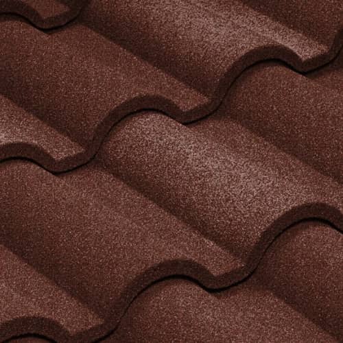 Купить Черепица Metrotile Romana композитная Бордо по низкой цене