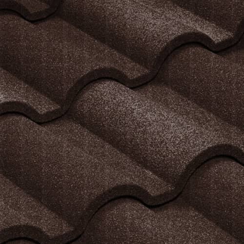 Купить Черепица Metrotile Romana композитная коричневая по низкой цене