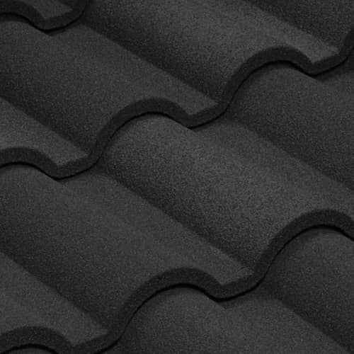 Купить Черепица Metrotile Romana композитная черная по низкой цене