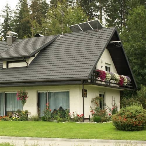Купить Черепица Metrotile Mistral композитная серая по низкой цене