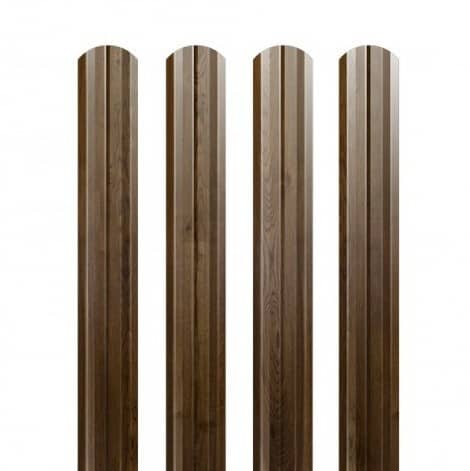 Купить Штакетник Grand Line Print Antique Dub М-образный фигурный резка 0,45 мм по низкой цене