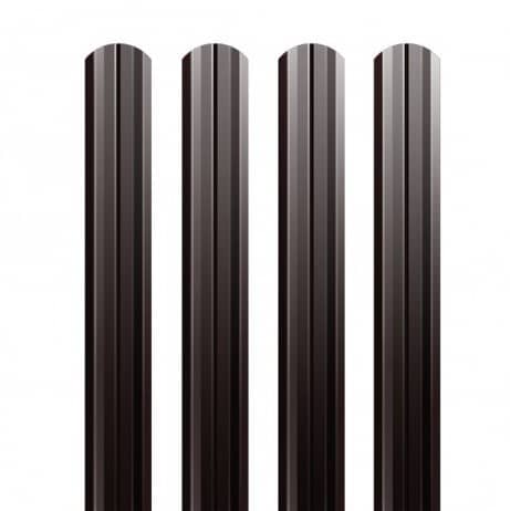 Купить Штакетник Grand Line Quarzit lite  Ral 8017 М-образный фигурный резка 0,5 мм по низкой цене