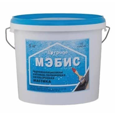 Купить Мастика Грида Мэбис битумно-полимерная 5 кг по низкой цене