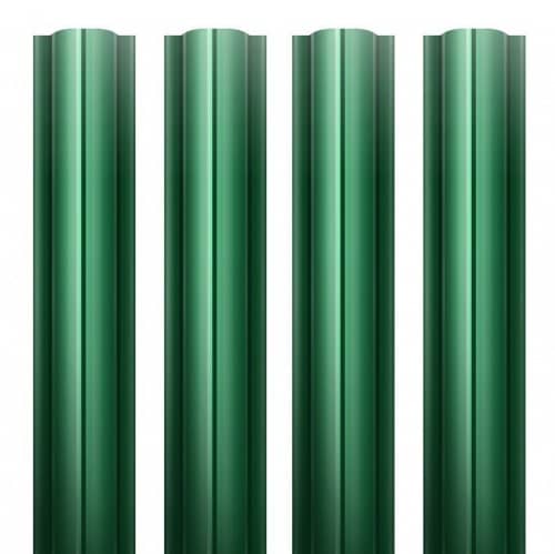 Купить Штакетник Grand Line РЕ Ral 6005 круглый резка 0,45 мм по низкой цене