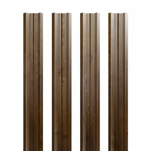 Купить Штакетник Grand Line Print Antique Dub М-образный двусторонний резка 0,5 мм по низкой цене