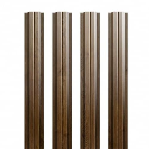 Купить Штакетник Grand Line Print Antique Dub П-образный двусторонний резка 0,5 мм по низкой цене