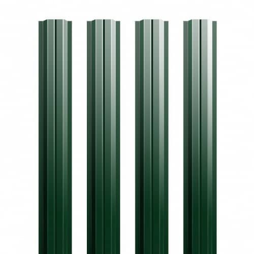 Купить Штакетник Grand Line Quarzit lite Ral 6005 П-образный резка 0,5 мм по низкой цене