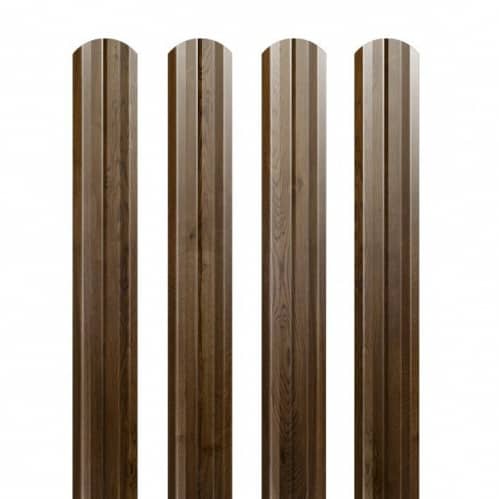 Купить Штакетник Grand Line Print Antique Dub М-образный фигурный резка 0,5 мм по низкой цене