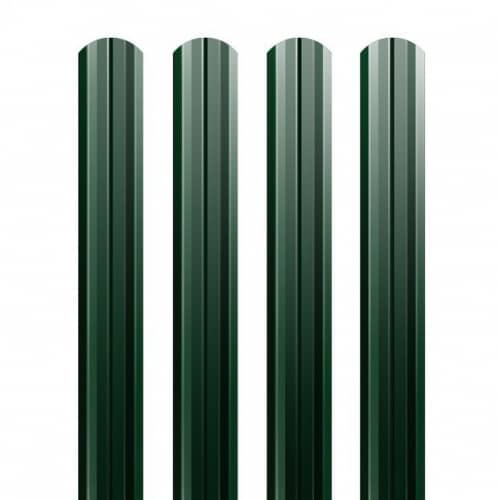 Купить Штакетник Grand Line Velur Ral 6005 М-образный фигурный резка 0,5 мм по низкой цене