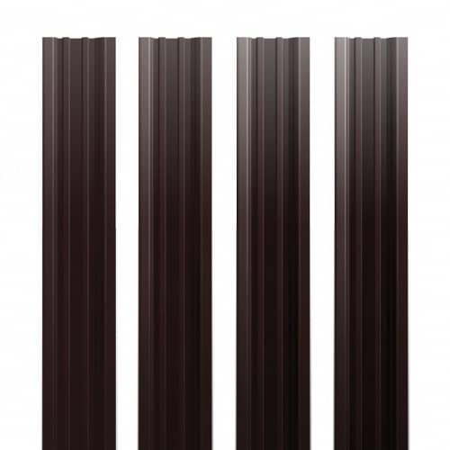 Купить Штакетник Grand Line РЕ Ral 8017 прямоугольный двусторонний 0,45 резка по низкой цене