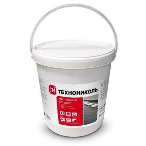 мастика технониколь №31 кровельная эмульсионная, пластиковое ведро 20 л Купить Мастика Технониколь №31 кровельная эмульсионная, пластиковое ведро 20 л по низкой цене
