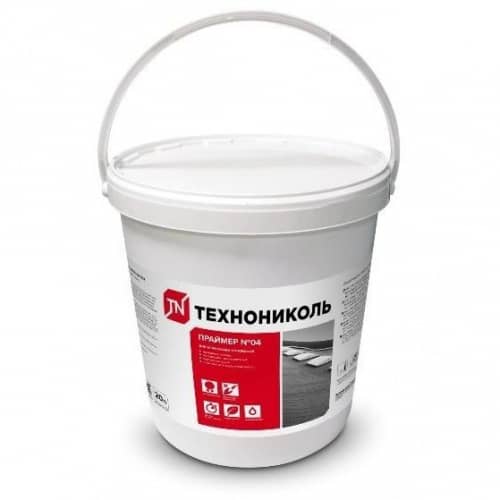 Купить Праймер Технониколь №04 битумный эмульсионный, пластиковое ведро 20 л по низкой цене
