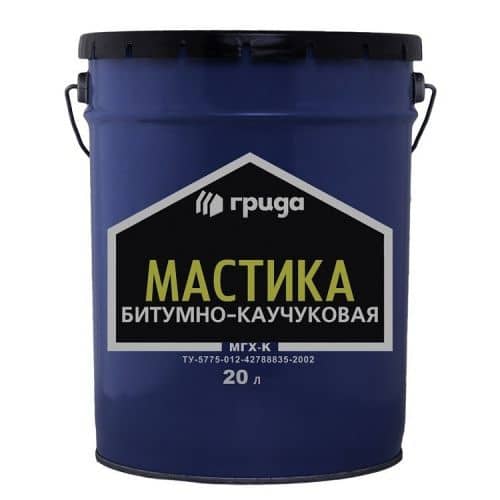 мастика грида мгх-к битумно-каучуковая 18 кг Купить Мастика Грида МГХ-К битумно-каучуковая 18 кг по низкой цене