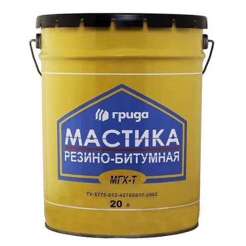 Купить Мастика Грида МГХ-Т резино-битумная 18 кг по низкой цене