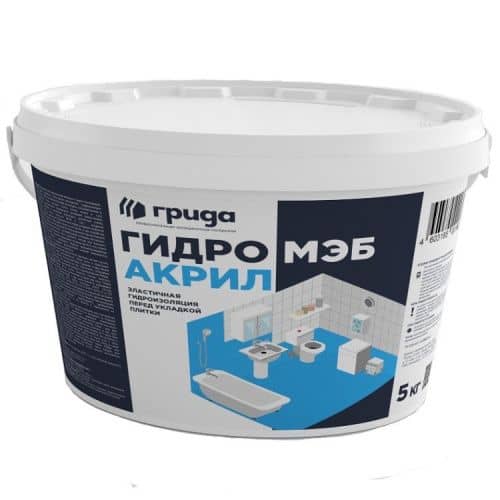мастика грида гидромэб акрил 5 кг Купить Мастика Грида ГидроМЭБ Акрил 5 кг по низкой цене