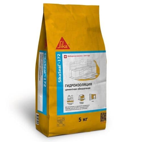 Купить Гидроизоляция SikaSeal 172 обмазочная цементная 5 кг по низкой цене